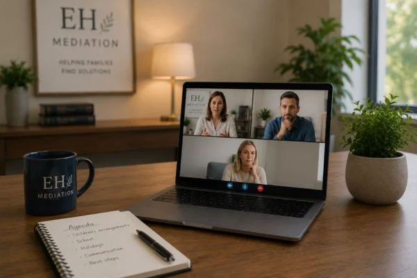 child access mediation Redruth online meeting.